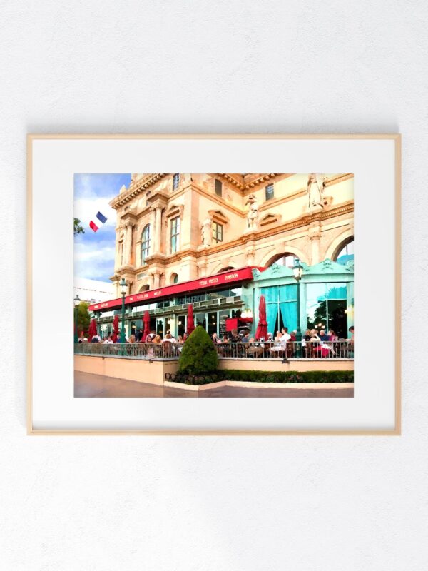 Vegas Paris Cafe, France - Fine Art Print, Giclée, Unframed, 8x10" or 16x20"