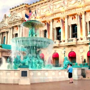 Vegas Paris Cafe, France - Fine Art Print, Giclée, Unframed, 8x10" or 16x20"