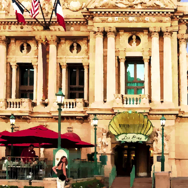 Vegas Paris Square - Fine Art Print, Giclée, Unframed, 8x10" or 16x20"