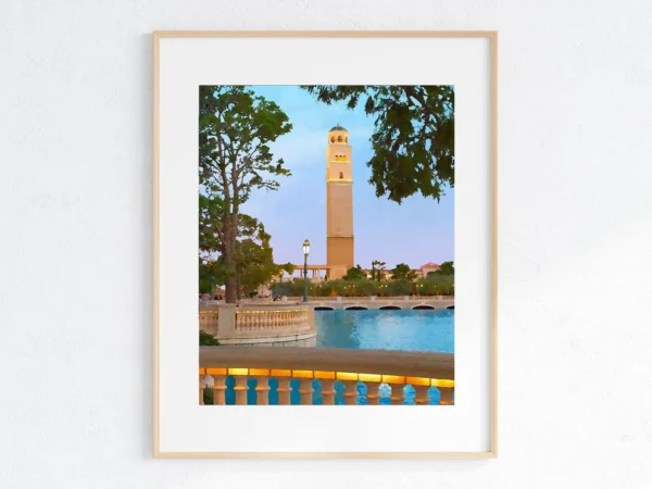 Vegas Tuscan Tower, Italy - Fine Art Print, Giclée, Unframed, 8x10" or 16x20"