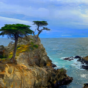 The Lone Cypress – Fine Art Print, Giclée, Unframed, 8×6 in or 12×9 in
