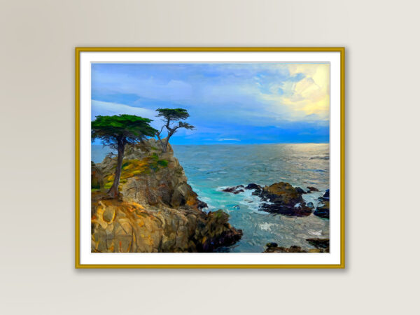 The Lone Cypress - Fine Art Print, Giclée, Unframed, 8x6 in or 12x9 in