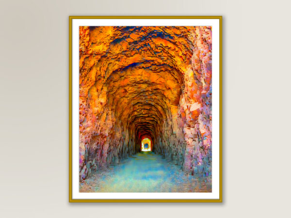Historic Railroad Tunnel Trail - Fine Art Print, Giclée, Unframed, 8x6 in or 12x9 in