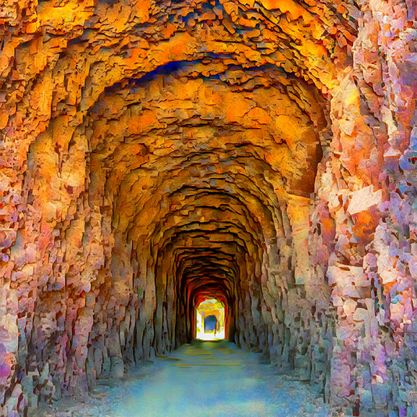 Historic Railroad Tunnel Trail - Fine Art Print, Giclée, Unframed, 8x6 in or 12x9 in